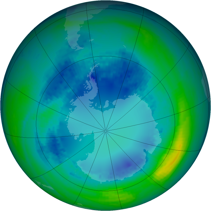 Ozone Map 2004-08-19